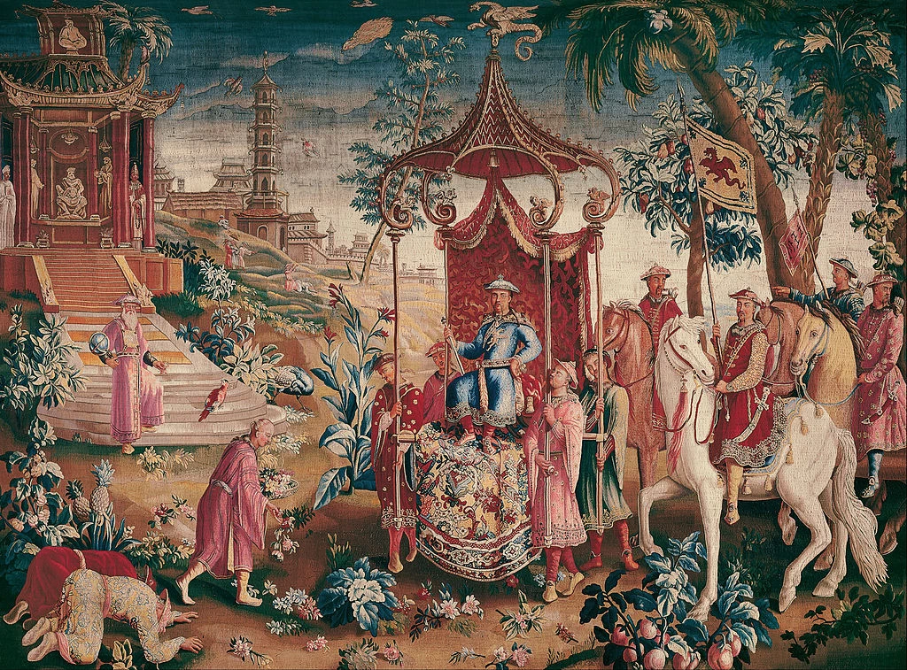 La storia dell'imperatore della Cina - Manifattura Reale di Beauvais, Il viaggio del principe, Fundación Banco Santander, Madrid